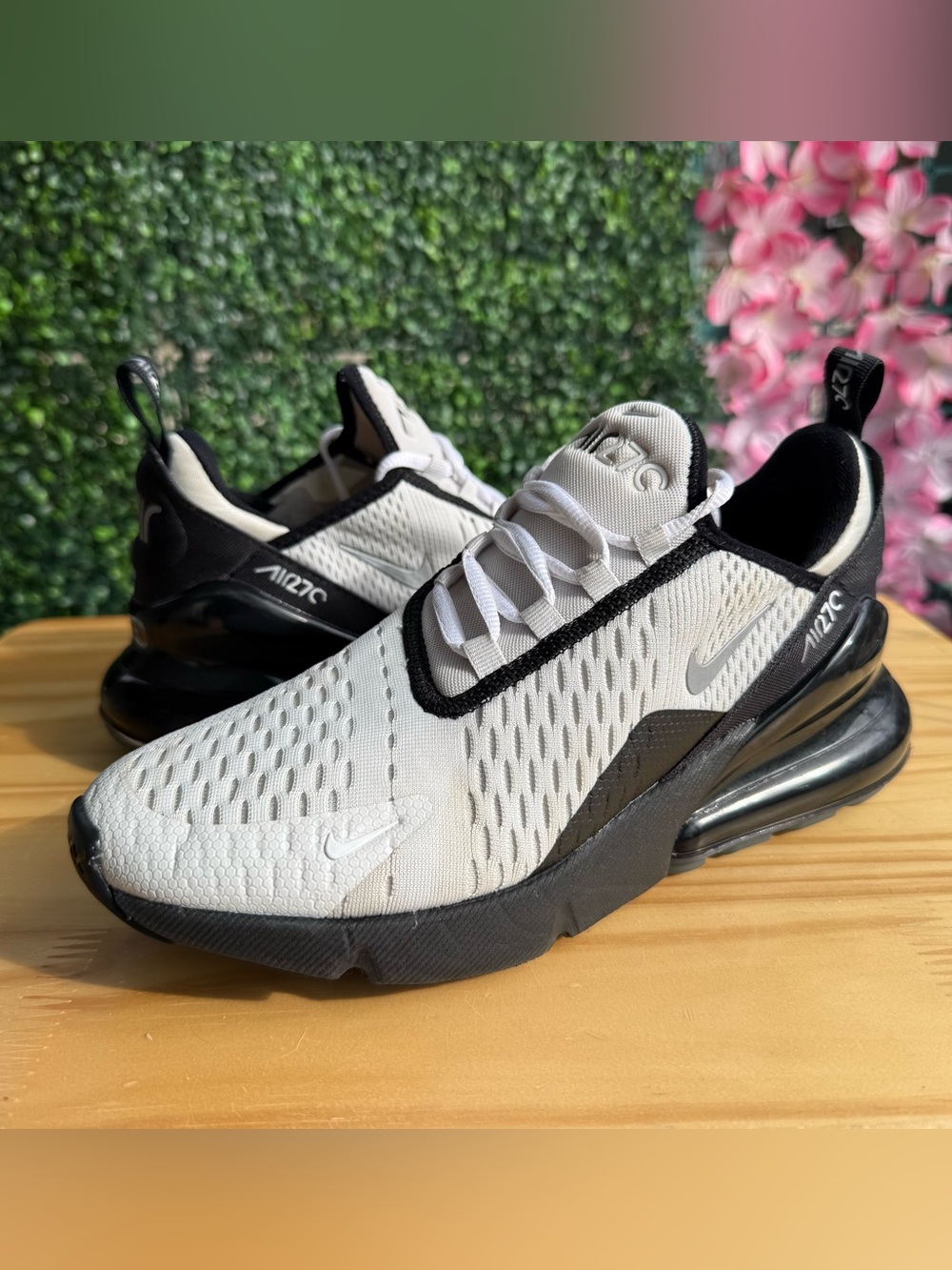 Nike Air Max 270 SE GS 6.5Y Women’s 8 Photon Dust Black FQ4136-001